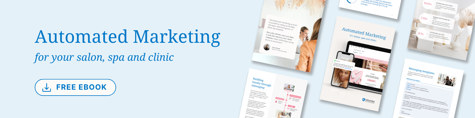 website landing page header-  automated marketing eBook  (1600 x 400 px)