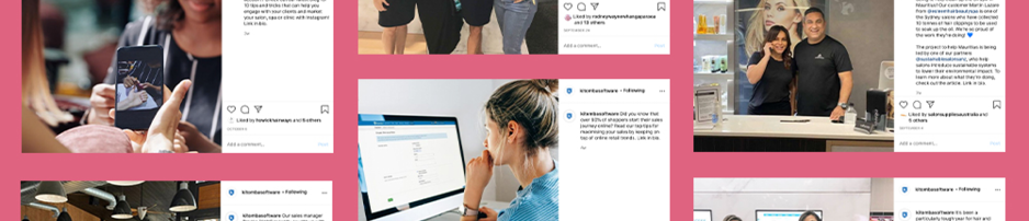 Instagram post examples for salons, spas and clinics
